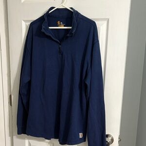 Carhartt Deep Blue Half-Zip Pullover Size 2XL